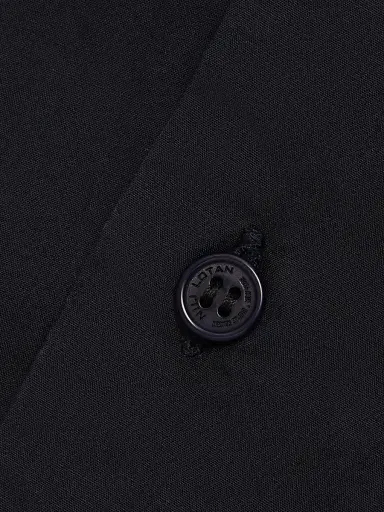 Nili Lotan Men's Caiden Cotton Poplin Button-Front Shirt - Midnight - Size XL | Thumbnail 7
