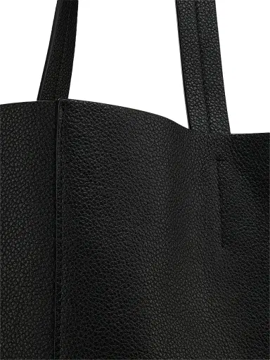 Nili Lotan Women's Medium Keith Leather Tote Bag - Black | Thumbnail 5