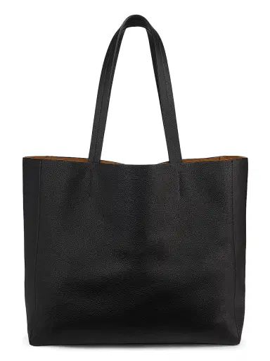 Nili Lotan Women's Medium Keith Leather Tote Bag - Black | Thumbnail 1
