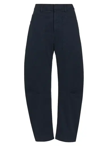 Nili Lotan Women's Shon Cotton Twill Pants - Midnight | Thumbnail 1
