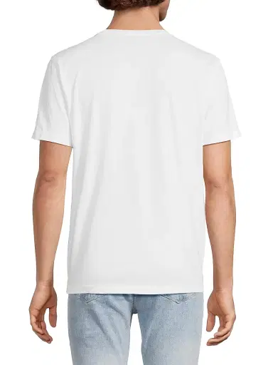 PAIGE Men's Sorden Pima Cotton Crewneck T-Shirt - White - Size XXL | Thumbnail 5 PAIGE Men's Sorden Pima Cotton Crewneck T-Shirt - White - Size XXL | Thumbnail 5