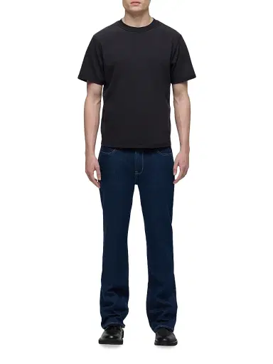 Hudson Jeans Men's Heavy Weight Crewneck T-Shirt - Forest Black | Thumbnail 2