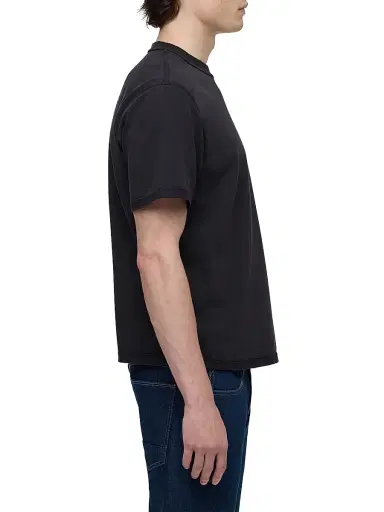 Hudson Jeans Men's Heavy Weight Crewneck T-Shirt - Forest Black | Thumbnail 5