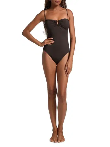 Nili Lotan Women's Semi-Sweetheart One-Piece Swimsuit - Espresso - Size XL | Thumbnail 2 Nili Lotan Women's Semi-Sweetheart One-Piece Swimsuit - Espresso - Size XL | Thumbnail 2