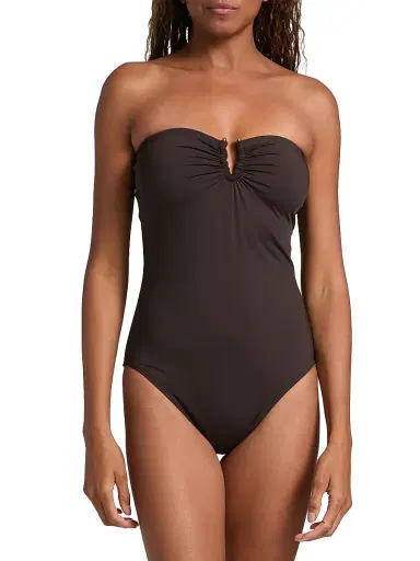 Nili Lotan Women's Semi-Sweetheart One-Piece Swimsuit - Espresso - Size XL | Thumbnail 5 Nili Lotan Women's Semi-Sweetheart One-Piece Swimsuit - Espresso - Size XL | Thumbnail 5