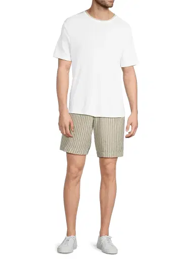 Vince Men's Relaxed Double-Collar Crewneck T-Shirt - Optic White - Size XXL | Thumbnail 2 Vince Men's Relaxed Double-Collar Crewneck T-Shirt - Optic White - Size XXL | Thumbnail 2