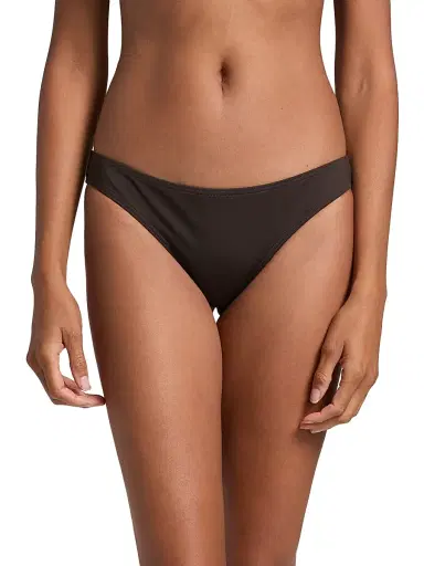Nili Lotan Women's Stretch Low-Rise Bikini Bottom - Espresso - Size Large | Thumbnail 3