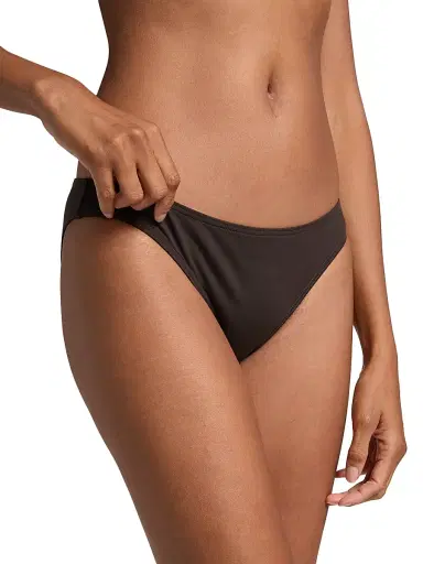 Nili Lotan Women's Stretch Low-Rise Bikini Bottom - Espresso - Size Large | Thumbnail 5