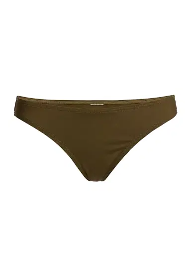Nili Lotan Women's Stretch Low-Rise Bikini Bottom - Olive Green - Size XL | Thumbnail 1 Nili Lotan Women's Stretch Low-Rise Bikini Bottom - Olive Green - Size XL | Thumbnail 1