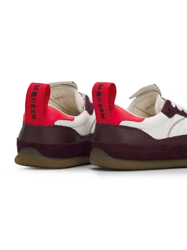 Alexander McQueen Women's EC1 Colorblocked Low-Top Sneakers - Beige Dark Brown - Size 5.5 | Thumbnail 3