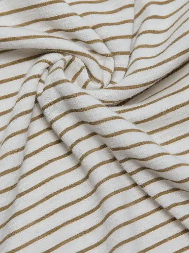 Vince Women's Striped Cotton-Blend Crewneck T-Shirt - Tapenade Combo - Size XXS | Thumbnail 7