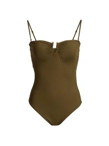 Nili Lotan Women's Semi-Sweetheart One-Piece Swimsuit - Olive Green - Size XL | Thumbnail 1 Nili Lotan Women's Semi-Sweetheart One-Piece Swimsuit - Olive Green - Size XL | Thumbnail 1