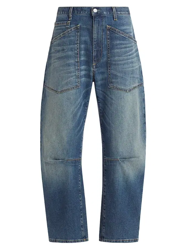 Nili Lotan Women's Shon Barrel Jeans - Classic Wash