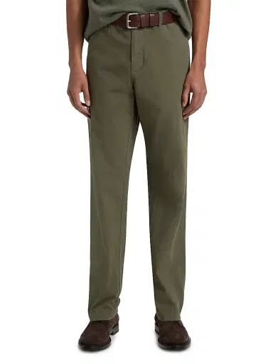 Vince Men's Owen Stretch-Cotton Straight-Leg Trousers - Coulter Green | Thumbnail 3 Vince Men's Owen Stretch-Cotton Straight-Leg Trousers - Coulter Green | Thumbnail 3