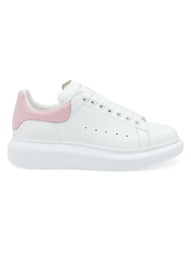 McQueen Women's Leather Low-Top Sneakers - White Patchouli