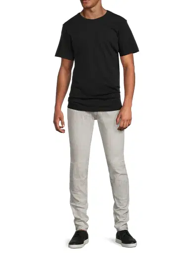PAIGE Men's Sorden Pima Cotton Crewneck T-Shirt - Black - Size XXL | Thumbnail 2 PAIGE Men's Sorden Pima Cotton Crewneck T-Shirt - Black - Size XXL | Thumbnail 2