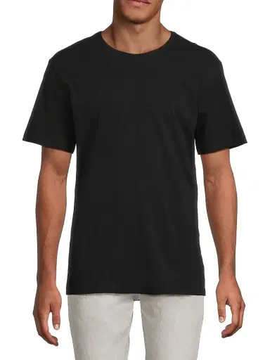PAIGE Men's Sorden Pima Cotton Crewneck T-Shirt - Black - Size XXL | Thumbnail 3 PAIGE Men's Sorden Pima Cotton Crewneck T-Shirt - Black - Size XXL | Thumbnail 3