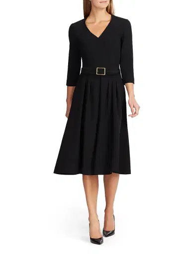 Nili Lotan Women's Gabriele Suede Belt - Black - Size Medium | Thumbnail 2