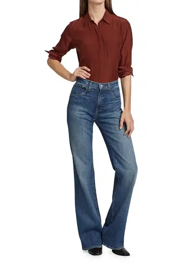 Nili Lotan Women's Celia Bootcut Jeans | Thumbnail 2