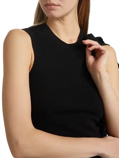 Nili Lotan Women's May Cashmere Sweater Vest - Black | Thumbnail 6 Nili Lotan Women's May Cashmere Sweater Vest - Black | Thumbnail 6