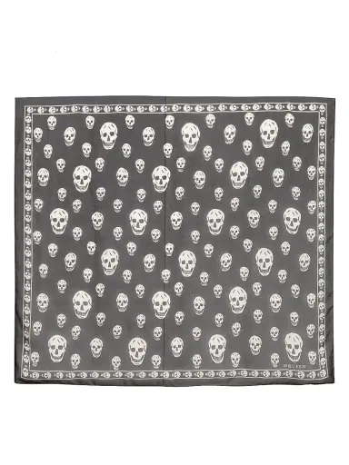 Alexander McQueen Women's Silk Skull Scarf - Black | Thumbnail 1 Alexander McQueen Women's Silk Skull Scarf - Black | Thumbnail 1