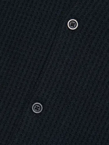 Vince Men's Macro-Waffle Camp Shirt | Thumbnail 7 Vince Men's Macro-Waffle Camp Shirt | Thumbnail 7