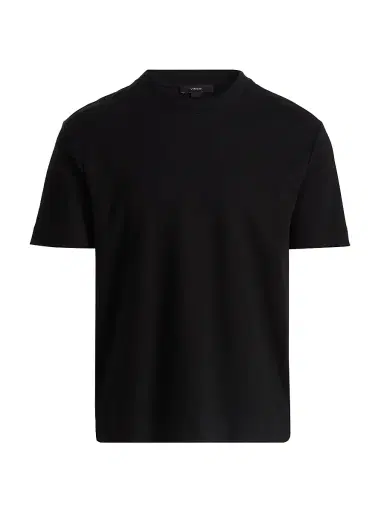 Vince Men's Peached Face Jersey Crewneck T-Shirt - Black - Size XXL | Thumbnail 1 Vince Men's Peached Face Jersey Crewneck T-Shirt - Black - Size XXL | Thumbnail 1