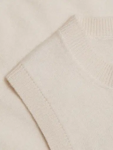 Nili Lotan Women's May Cashmere Sweater Vest - Ivory - Size XL | Thumbnail 7