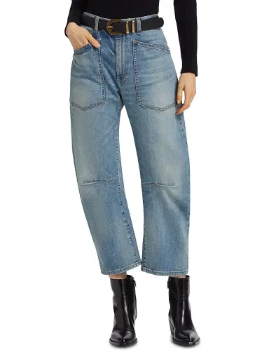 Nili Lotan Women's Shon Barrel Jeans | Thumbnail 3 Nili Lotan Women's Shon Barrel Jeans | Thumbnail 3