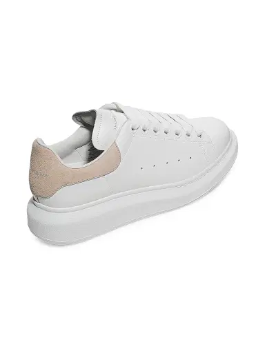 Alexander McQueen Women's Oversized Embossed Logo Colorblocked Suede Sneakers - Pastel - Size 12 | Thumbnail 3