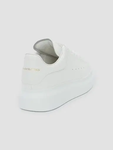 Alexander McQueen Men's Oversized Leather Platform Sneakers - White - Size 9 | Thumbnail 3 Alexander McQueen Men's Oversized Leather Platform Sneakers - White - Size 9 | Thumbnail 3