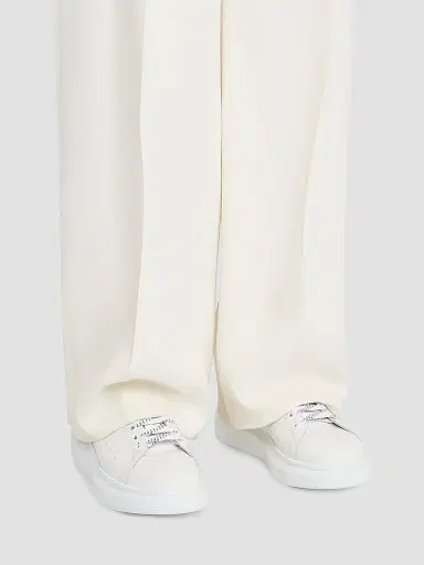 Alexander McQueen Men's Oversized Leather Platform Sneakers - White - Size 9 | Thumbnail 6 Alexander McQueen Men's Oversized Leather Platform Sneakers - White - Size 9 | Thumbnail 6