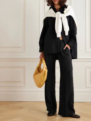 James Perse Pleated Linen Wide-leg Pants | Thumbnail 2 James Perse Pleated Linen Wide-leg Pants | Thumbnail 2