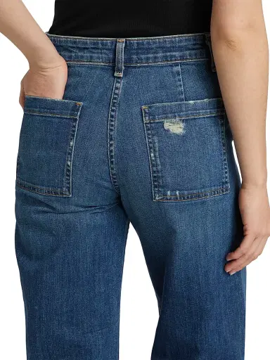 Nili Lotan Women's Megan High-Rise Wide-Leg Jeans | Thumbnail 6 Nili Lotan Women's Megan High-Rise Wide-Leg Jeans | Thumbnail 6