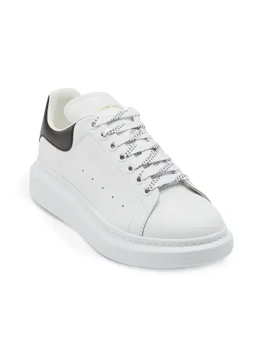 Alexander McQueen Men's Oversized Leather Platform Sneakers - White Black - Size 15.5 | Thumbnail 5 Alexander McQueen Men's Oversized Leather Platform Sneakers - White Black - Size 15.5 | Thumbnail 5