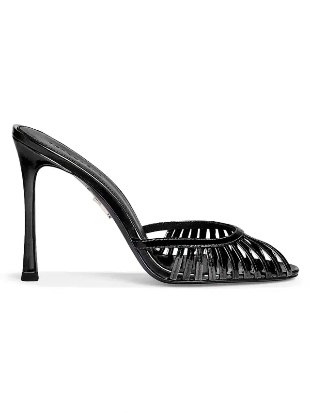 Women's Allistair 105MM Patent Leather Sandals - Black