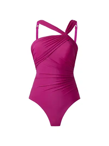 Miraclesuit Swim Women's Rock Solid Europa One-Piece Swimsuit - Framboise Pink - Size 16 | Thumbnail 1 Miraclesuit Swim Women's Rock Solid Europa One-Piece Swimsuit - Framboise Pink - Size 16 | Thumbnail 1