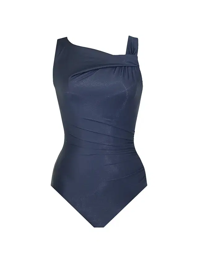 Miraclesuit Swim Women's Avra Twisted One-Piece Swimsuit - Midnight - Size 6