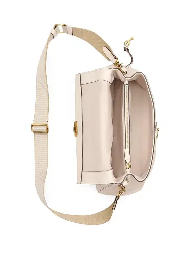 Marc Jacobs Women's The Cristina Messenger Leather Shoulder Bag - Ivory | Thumbnail 7