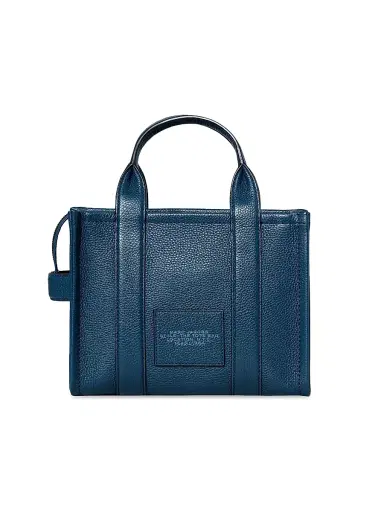 Marc Jacobs Women's The Leather Small Tote Bag - Blue Sea | Thumbnail 6 Marc Jacobs Women's The Leather Small Tote Bag - Blue Sea | Thumbnail 6