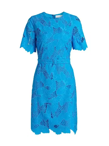 Elie Tahari Women's Clover Butterfly Lace Minidress - Sky Light | Thumbnail 1 Elie Tahari Women's Clover Butterfly Lace Minidress - Sky Light | Thumbnail 1
