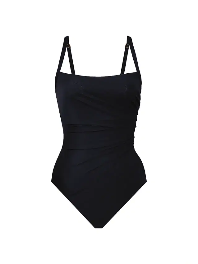 Miraclesuit Swim Women's Starr Gathered One-Piece Swimsuit - Black - Size 6