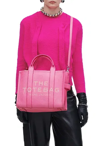 Marc Jacobs Women's Leather Tote Bag - Petal Pink | Thumbnail 2 Marc Jacobs Women's Leather Tote Bag - Petal Pink | Thumbnail 2
