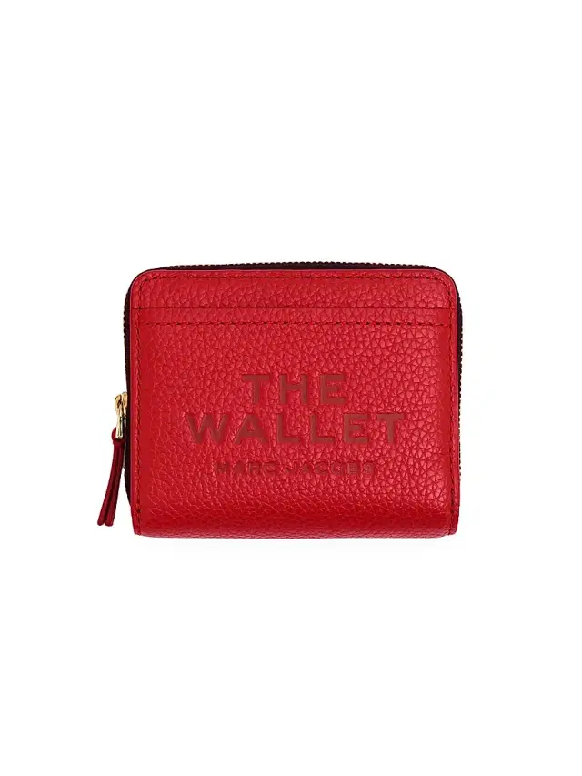 Women's The Leather Mini Compact Wallet - True Red