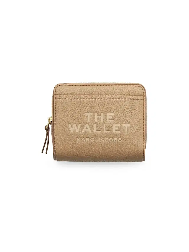 Marc Jacobs Women's The Leather Mini Compact Wallet - Camel