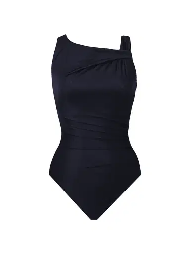 Miraclesuit Swim Women's Avra Twisted One-Piece Swimsuit - Black - Size 6 | Thumbnail 1