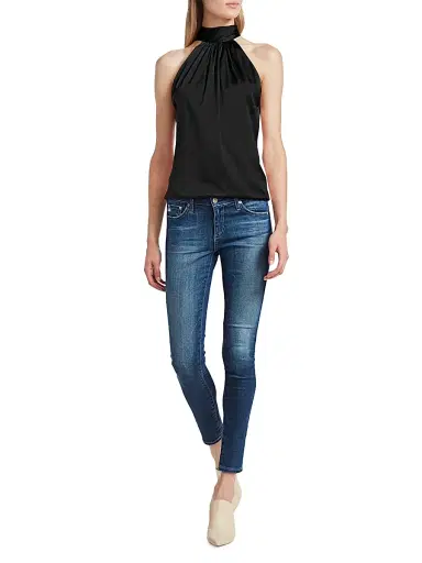Ramy Brook Women's Lori Silk Halter Top - Black - Size XL | Thumbnail 2 Ramy Brook Women's Lori Silk Halter Top - Black - Size XL | Thumbnail 2