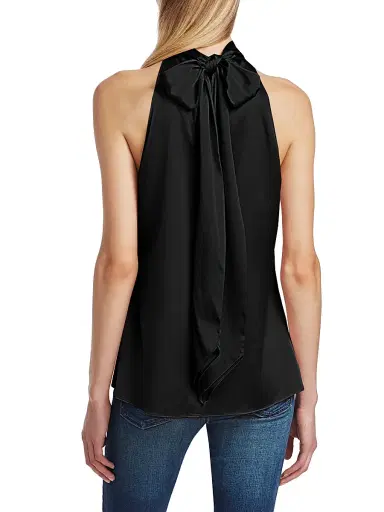 Ramy Brook Women's Lori Silk Halter Top - Black - Size XL | Thumbnail 5 Ramy Brook Women's Lori Silk Halter Top - Black - Size XL | Thumbnail 5