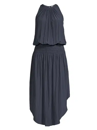 Ramy Brook Women's Audrey Blouson Midi-Dress - Navy - Size XL | Thumbnail 1