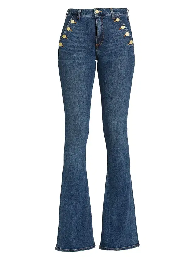 Ramy Brook Women's Helena High-Rise Flare Jeans - Medium Wash